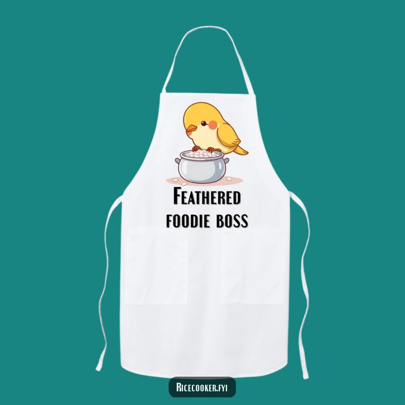 Funny Bird Chef Apron: Perfect Rice Master, Funny Gift
