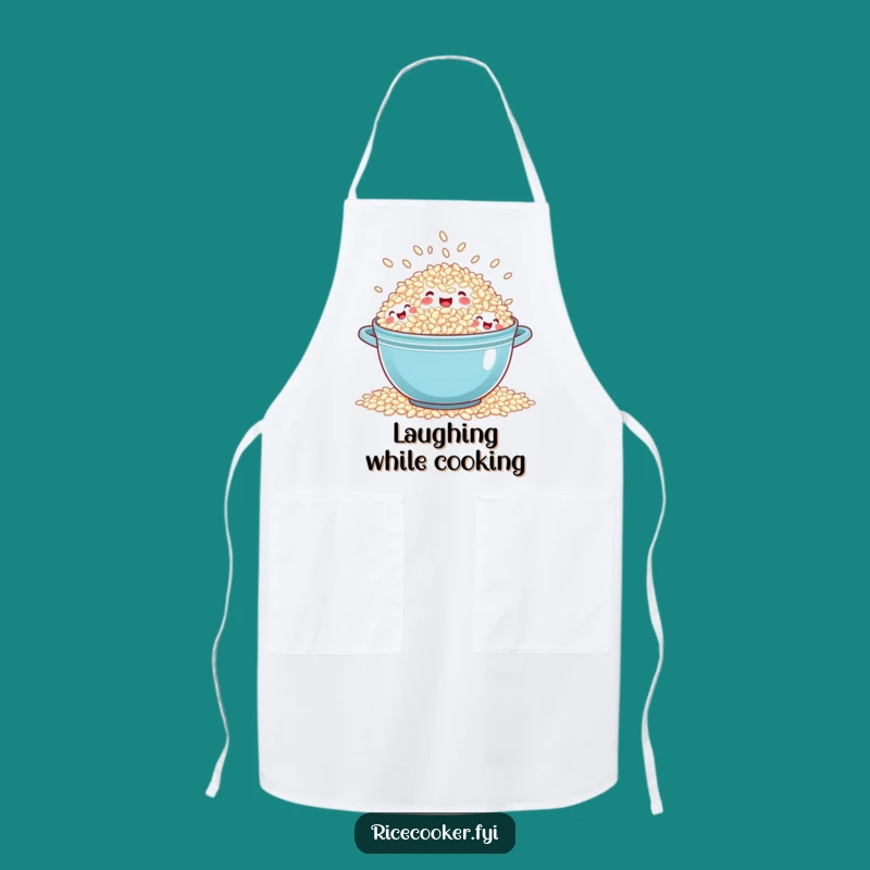 Funny Overflowing Rice Apron - Cook with Laughter & Joy