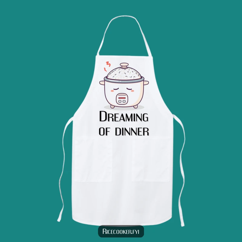 Funny Sleepy Rice Cooker Apron: Cook with Dreams, Not Stress