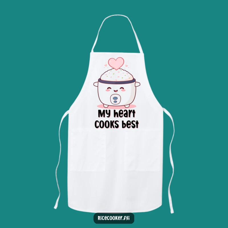 Funny Smiling Rice Cooker Apron: Cook with Love and This Hilarious Kitchen Gear