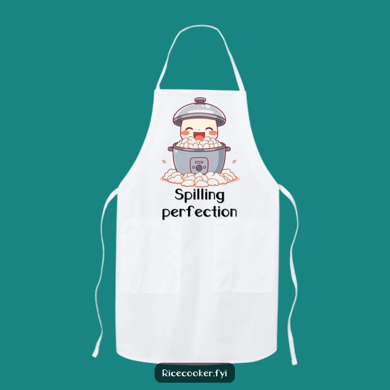 Funny Joyful Rice Cooker Apron - Fluffy Chef Style, Humorous Kitchen Gift