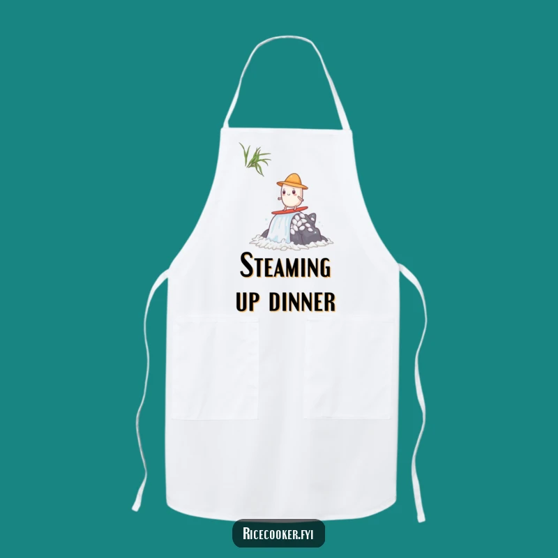 Funny Surfing Rice Grain Apron - Anime Chef Adventure Wear, Gift