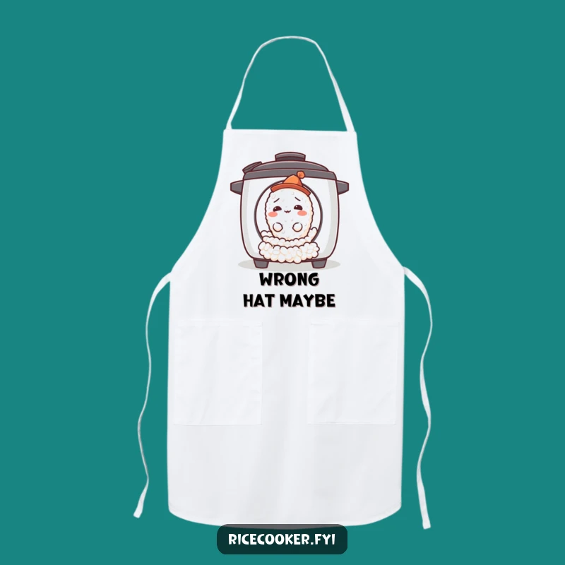 Funny Confused Rice Grain Apron - Cook with Curiosity & Charm
