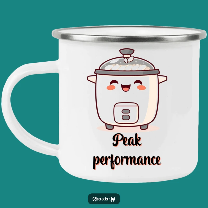 Funny Laughing Rice Cooker Camping Mug: Joyful Sips Outdoors