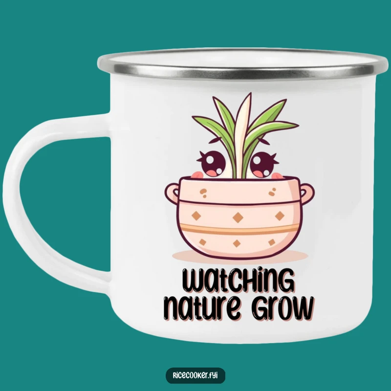 Funny Pot Sprout Camping Mug: Sip and Grow Outdoors