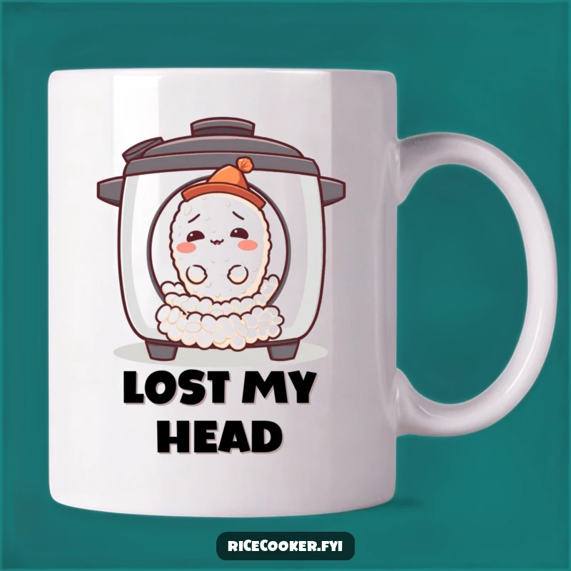 Funny Confused Rice Grain Mug - Lost Wanderer Gift for Rice Lovers