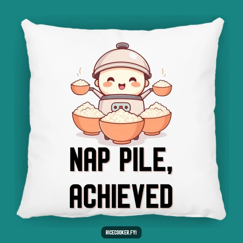 Funny Rice Cooker Juggling Pillow - Comfy & Hilarious Decor for Your Couch