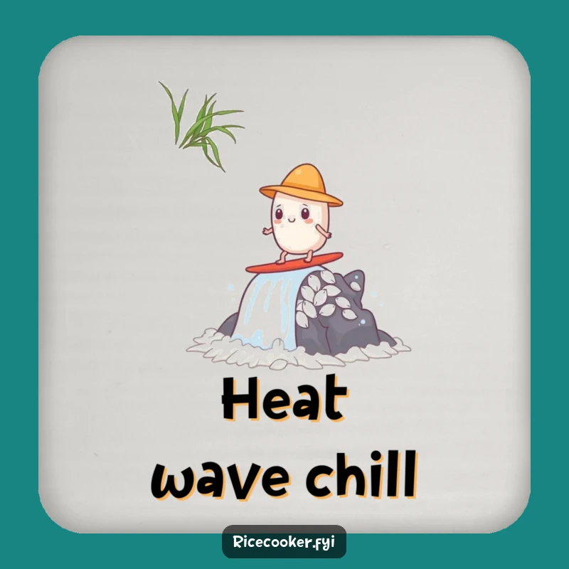 Funny Steam Surfing Rice Coaster - Protect Surface Anime Style, Gift
