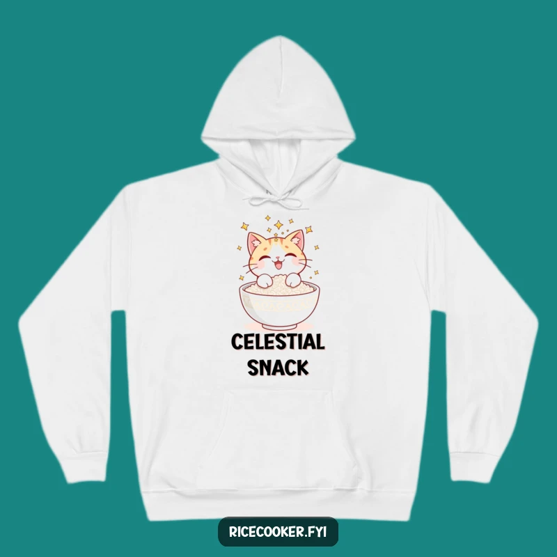 Cozy Funny Cat Rice Stars Hoodie: Warmth and Wonder - The Ultimate Funny Gift