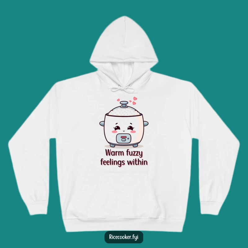 Funny Heart Steaming Rice Cooker Hoodie, Cozy Cute Apparel, Great Funny Gift Idea