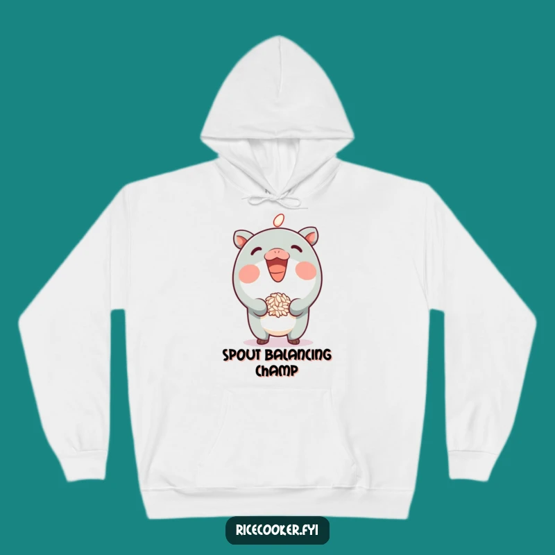 Funny Rice Hopper Hoodie - Cozy Character, Perfect Warm Funny Gift!