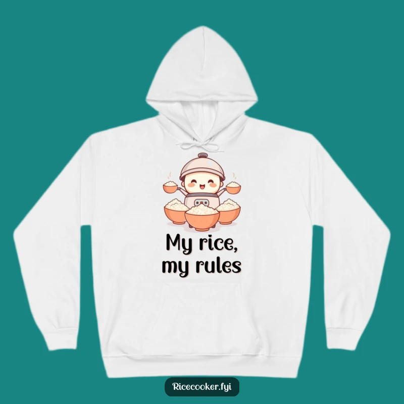 Funny Rice Cooker Juggling Hoodie - Cozy & Hilarious Winter Wear for Food Lovers