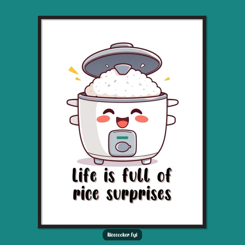 Free Printable Surprise Rice Cooker Art - Funny Downloadable Decor