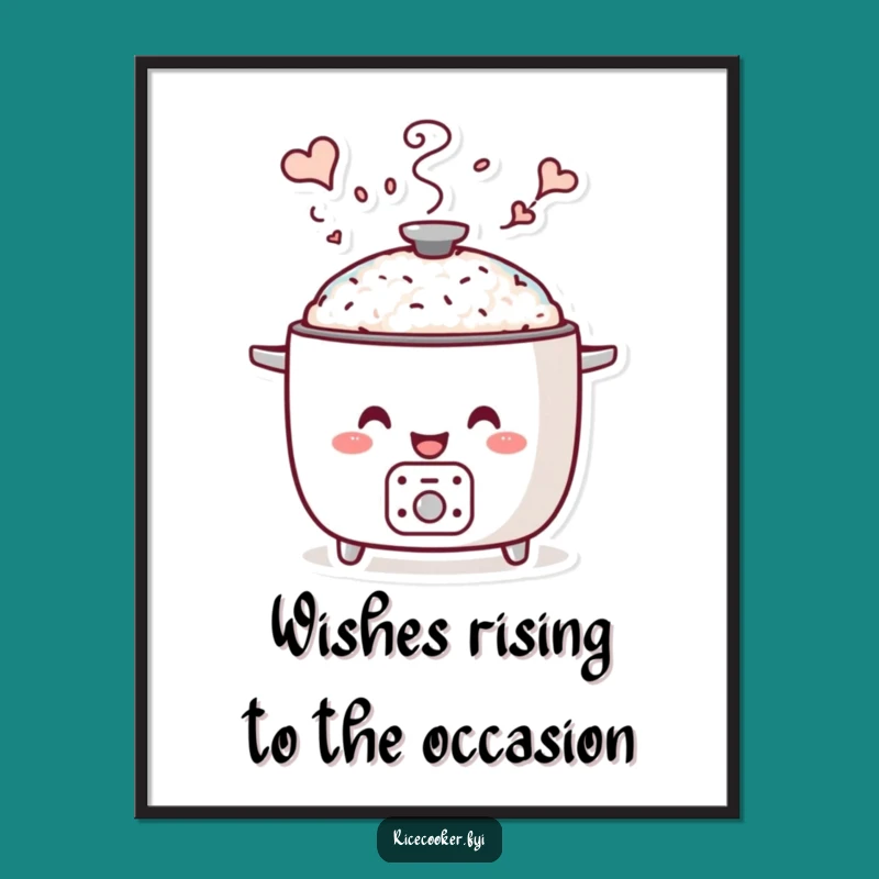 Funny Free Printable Whimsical Steam Rice Cooker Art - Creative Downloadable Decor