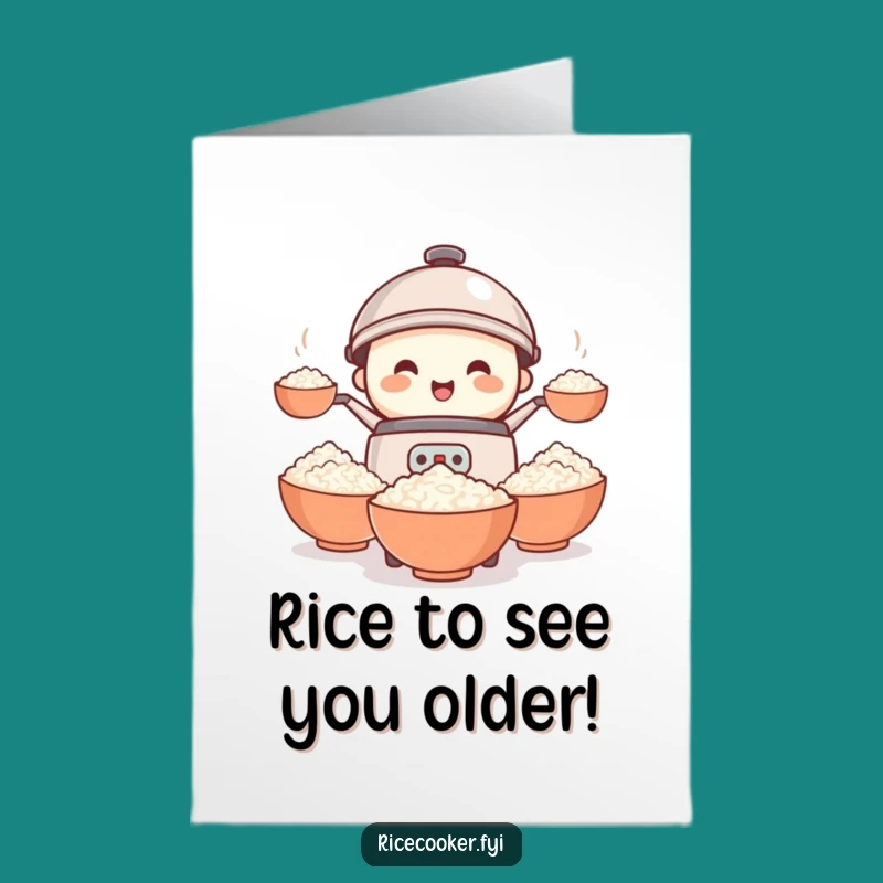 Funny Free Printable Rice Cooker Juggling Cards - Perfect Birthday Downloadable Gift