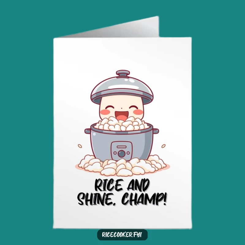 Free Printable Congrats Card: Joyful Rice Cooker & Rice - LOL Download!