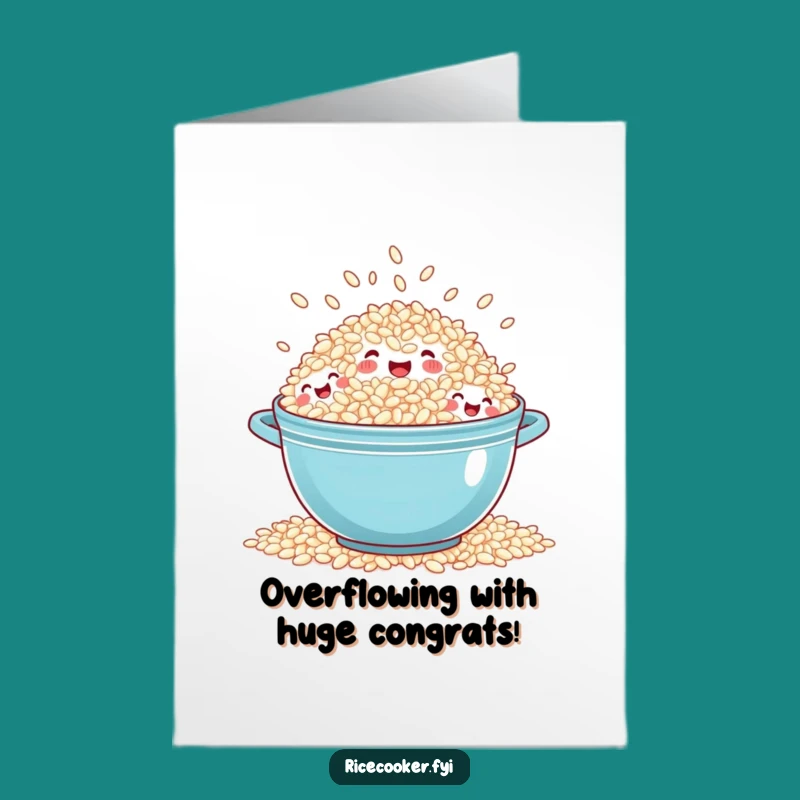 Free Printable Laughing Rice Pot Congrats Card - Merry Downloadable Gift