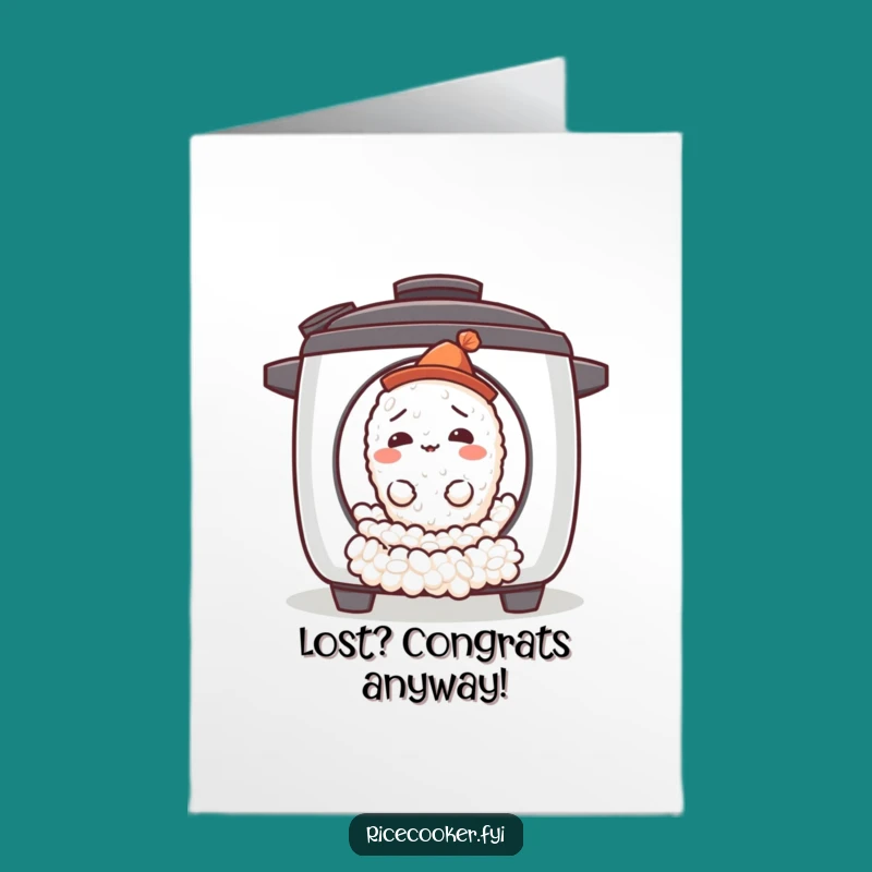 Free Printable Confused Rice Hat Congrats Card - Amusing Downloadable