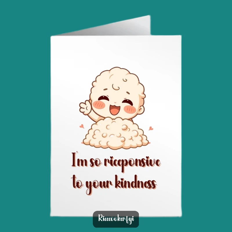 Free Printable Thank You Card: Joyful Rice Mound, Downloadable Appreciation