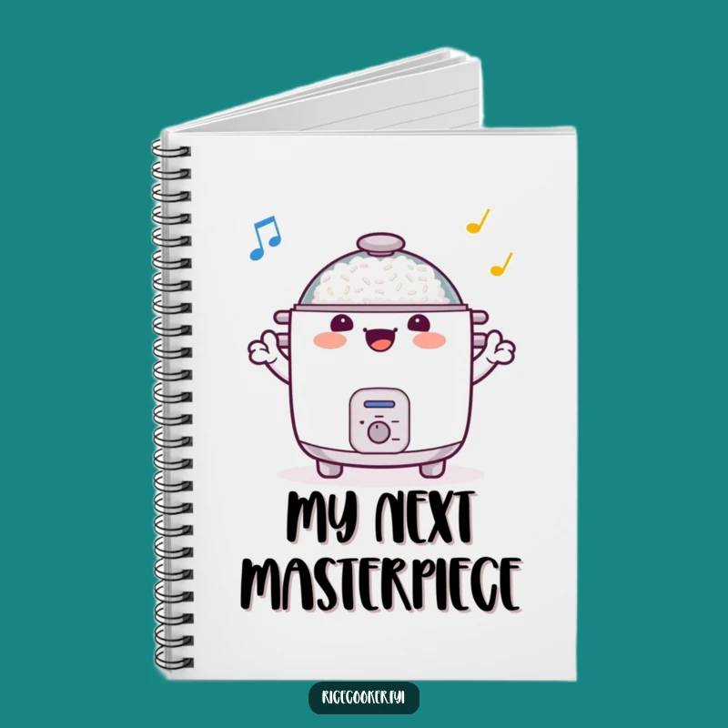 Funny Cheerful Rice Cooker Notebook: Jot Down Your Notes!