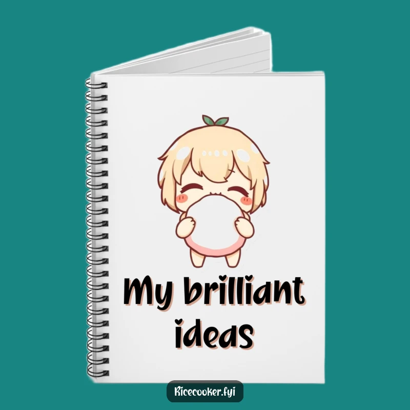 Funny Onigiri Wink Notebook: Capture Your Ideas with This Playful Rice Ball Journal Gift