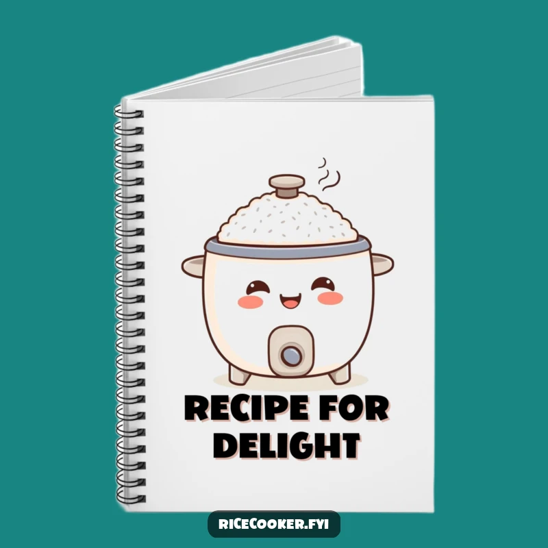 Funny Smiling Rice Cooker Notebook: Record Your Recipes with Joy Gift