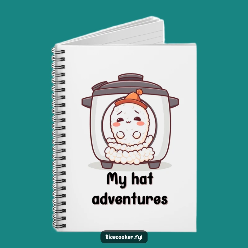 Funny Confused Rice Grain Notebook - Jot Down Adventures with Style