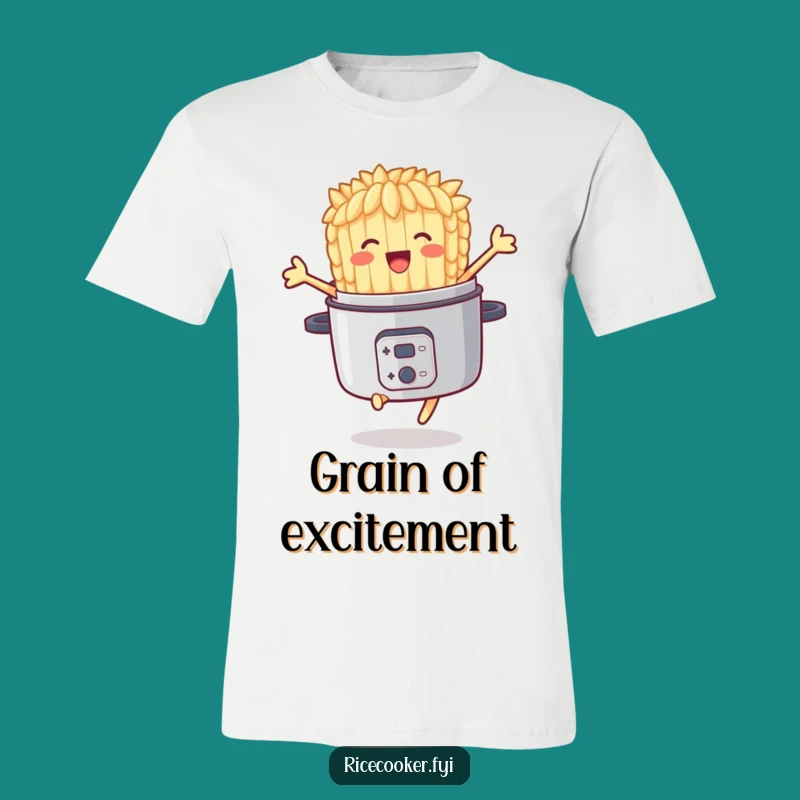 Funny Jumping Rice Grain T-Shirt: Wear Your Happiness Out Loud