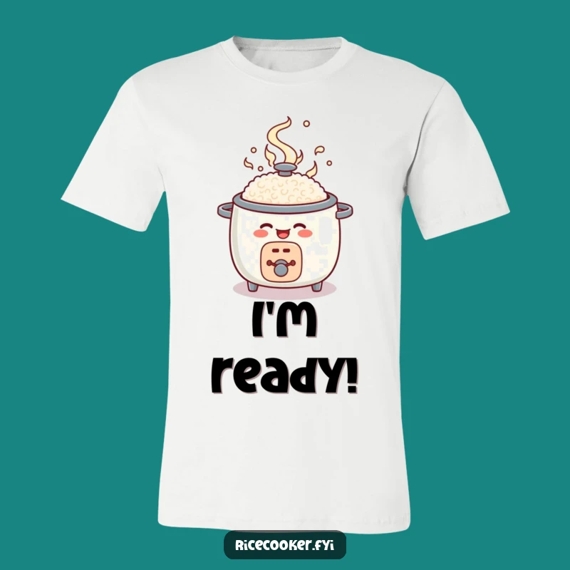 Funny Rice Cooker Pop Open T-Shirt: Happy Kitchen Appliance Tee Gift