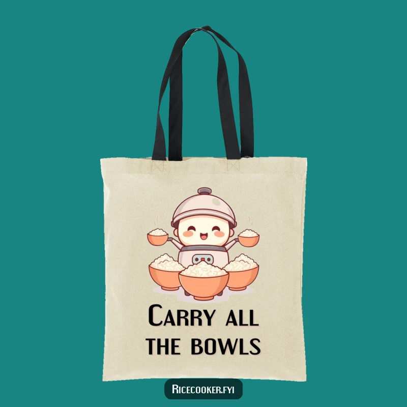 Funny Rice Cooker Juggling Tote Bag - Carry Your Laughs & Groceries in Style