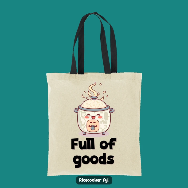 Funny Rice Cooker Pop Open Tote Bag: Carry Your Kitchen Joy Gift