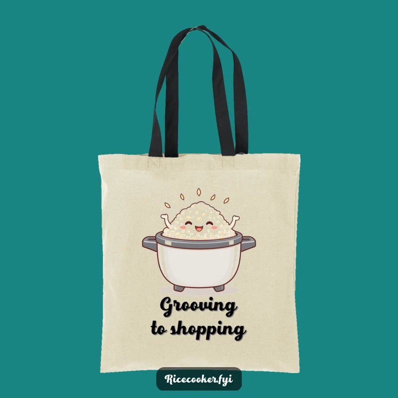 Funny Dancing Rice Tote Bag - Carry Happiness & Groceries with Style