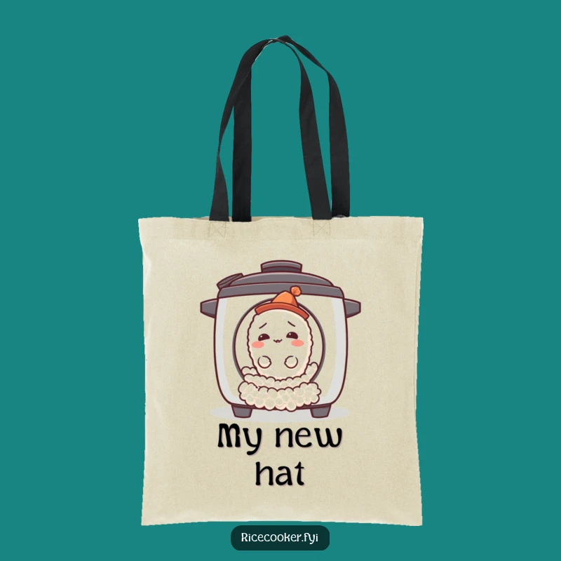 Funny Confused Rice Grain Tote Bag - Carry Your Curiosity & Essentials